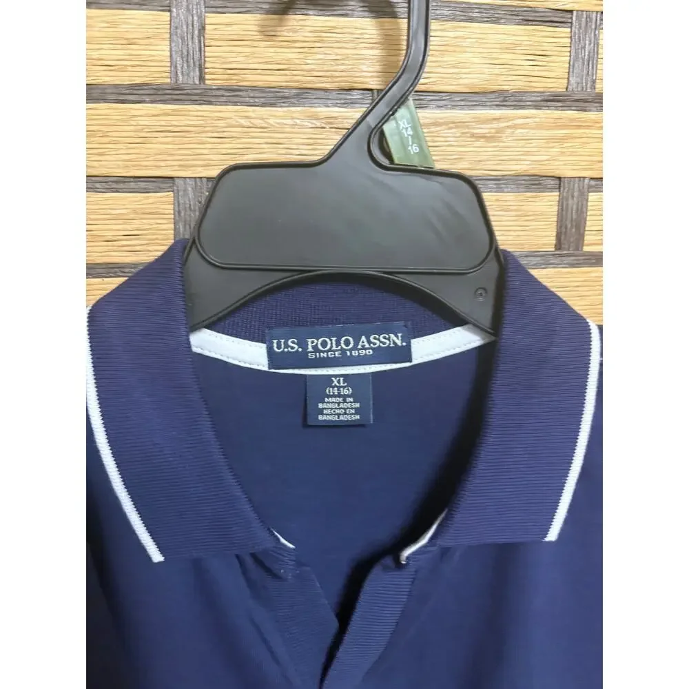 US Polo Assn Navy Tee And Polo Set Boys Size XL